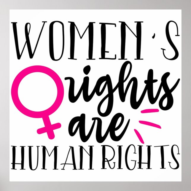 Women's Rights Are Human Rights   Poster (Front)