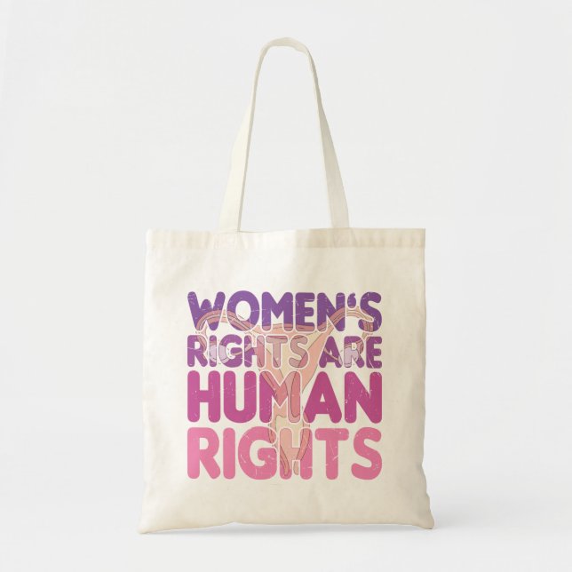 Women's Rights Are Human Rights Tote Bag (Front)