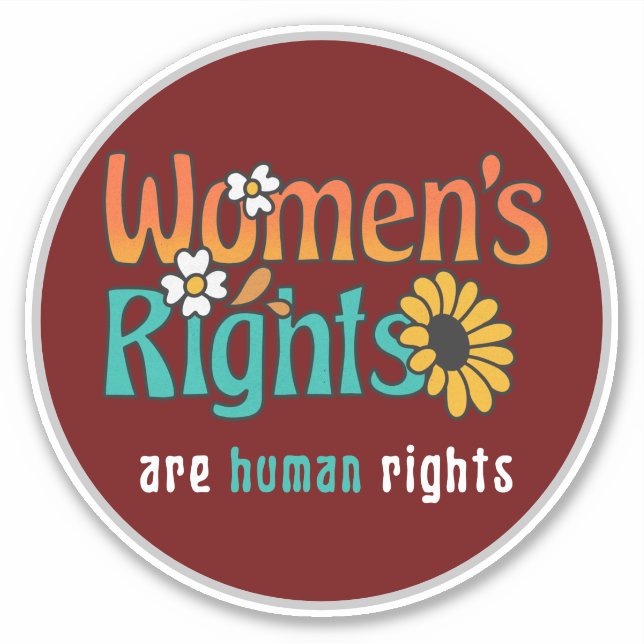 Women's Rights Human Rights Floral Quote Laptop  (Front)