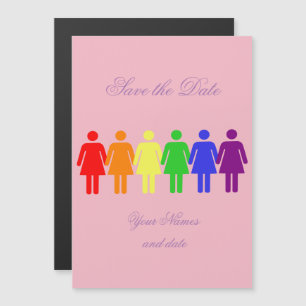 women's rights LGBTQIA Thunder_Cove any colour Magnetic Invitation