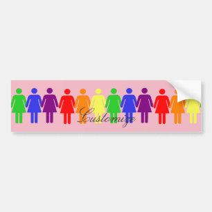 women's rights LGBTQIA Thunder_Cove Bumper Sticker