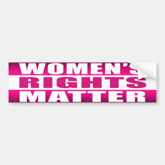 Women's Rights Matter Bumper Sticker