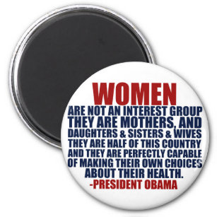 Women's Rights Obama Quote Magnet