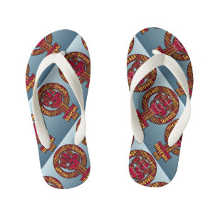 women's rights raised fist 2017 LGBTQIA Kid's Flip Flops
