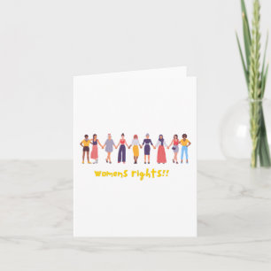 Womens Rights!! Sticker Card