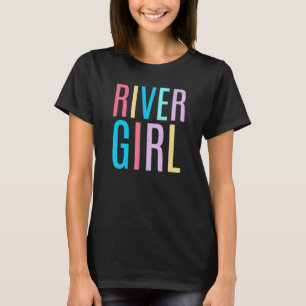 Women's River Girl Cute Summer Vintage Tubing Floa T-Shirt