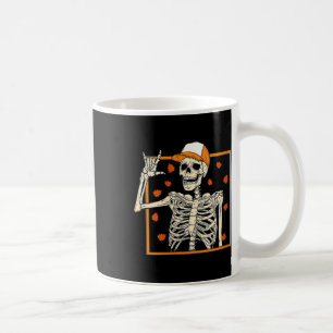 Womens Rock & Roll Skeleton Rock On Rock Star Coffee Mug