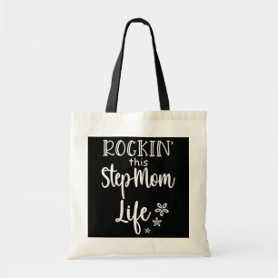 Womens Rockin This Step Mom Life Mother's Day Tote Bag