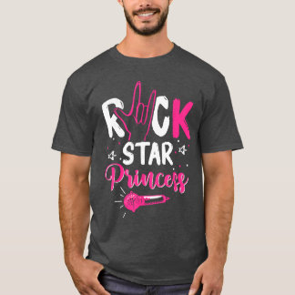 Womens Rockstar Birthday Girl Rock Star Princess P T-Shirt