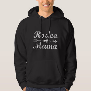 Womens Rodeo Mum Horse Lover Riding Mothers day Hoodie