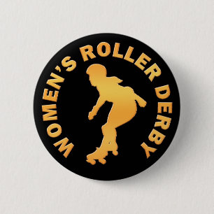 Women's Roller Derby 6 Cm Round Badge