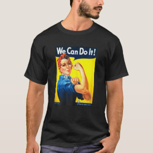 Womens Rosie The Riveter We Can Do It! Women's Fem T-Shirt