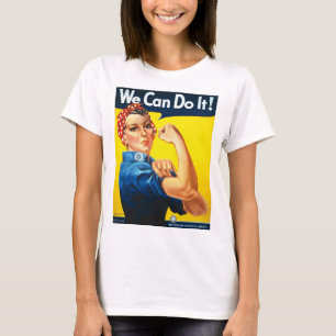Women's Rosy the Riveter T Shirt - We Can Do It