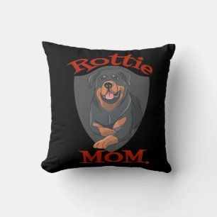 Womens Rottie Mum Premium Cushion