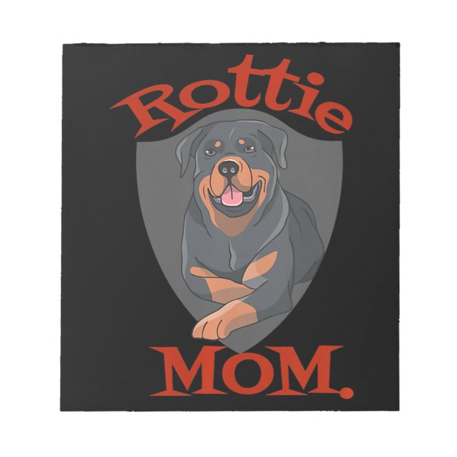 Womens Rottie Mum Premium Notepad (Front)