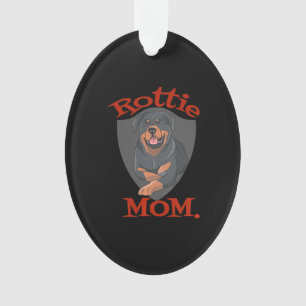 Womens Rottie Mum Premium Ornament