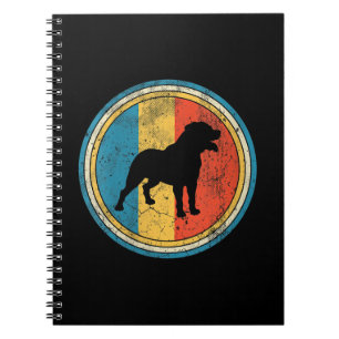 Womens  Rottweiler Dog Lover Distressed Notebook
