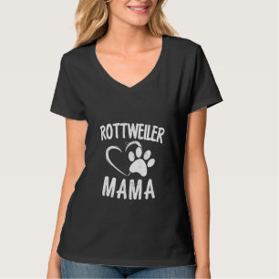 Womens Rottweiler Mama Dog Lover Apparel Pet Owne T-Shirt
