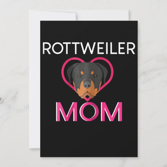 Womens Rottweiler Mum Announcement (Front)