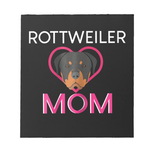 Womens Rottweiler Mum Notepad (Front)