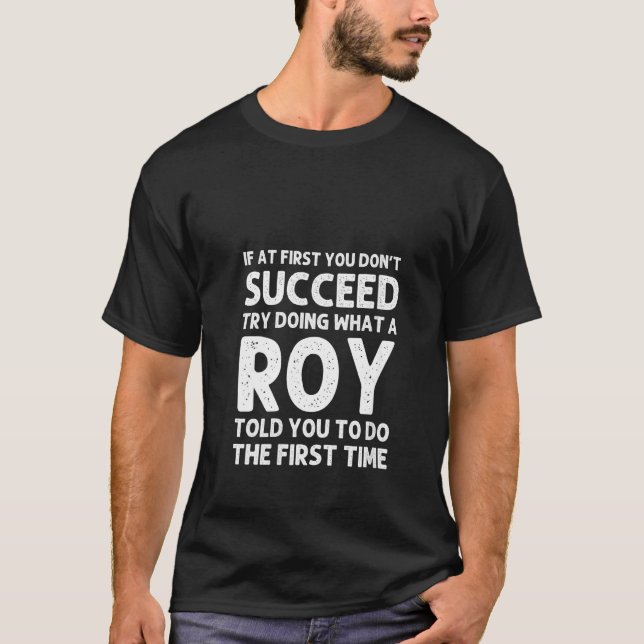 Womens Roy Funny Surname Family Tree Birthday Reun T-Shirt (Front)