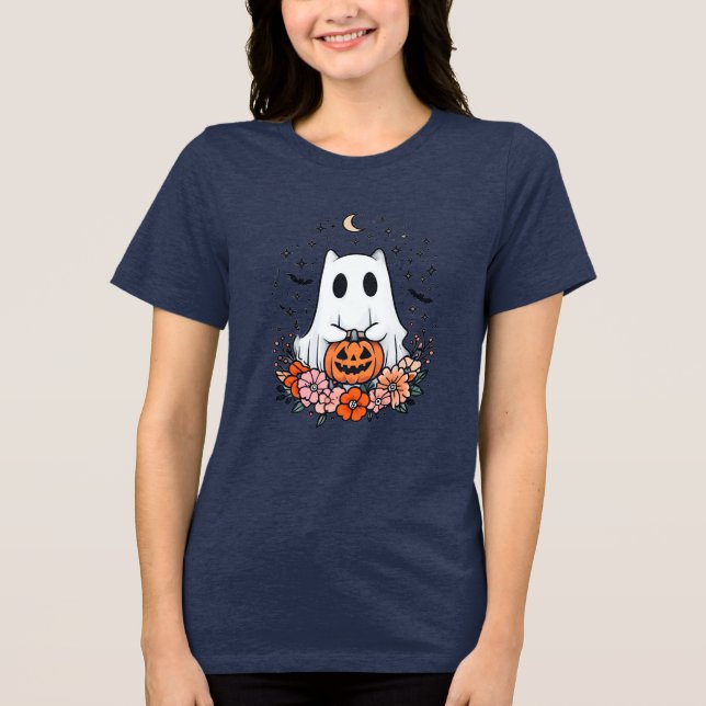 WOMEN'S ROYAL BLUE SLIM  Tri-Blend SHIRT (Front)
