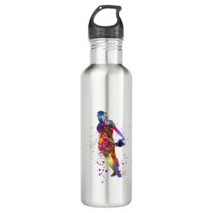 Women's rugby in watercolor 710 ml water bottle