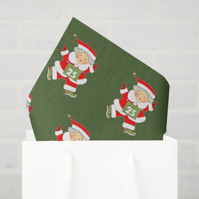 Women's Running Christmas Holiday Tissue Paper (Gift Bag)