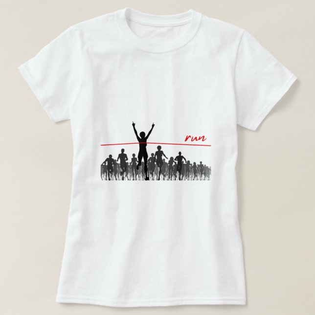 Womens Running shirt for women Road Race Training  (Design Front)