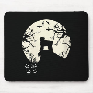Womens Russian Black Terrier In The Moon Dog Mouse Mat