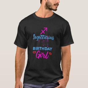 Womens Sagittarius Birthday Girl Zodiac T-Shirt