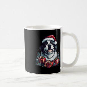 Womens Saint Bernard Santa Hat Funny Christmas St. Coffee Mug