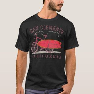 Womens San Clemente California Surfing Fan Surfboa T-Shirt