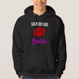 Womens San Diego   Lips City San Diego Baddie Hoodie