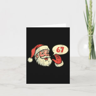 Womens Santa 67 Meme 6 7 Christmas Six Seven Men W Card