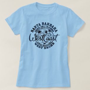 Women's Santa Barbara West Shore Retro   Vintage   T-Shirt