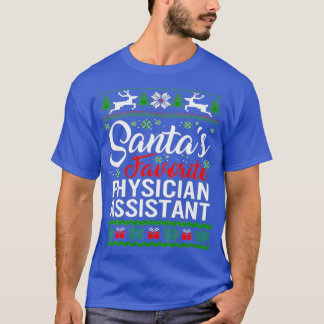 Womens Santas Favorite Physician Assistant Christm T-Shirt