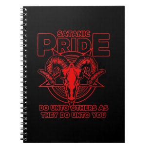 Womens Satanic Pride Satanism Pagan Goat Satan Notebook