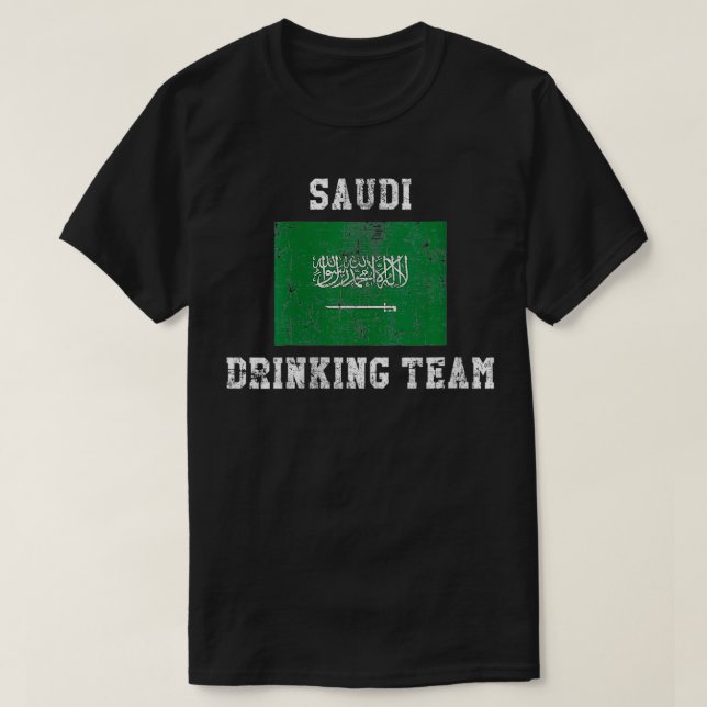 Womens Saudi Drinking Team Funny National Pride Gi T-Shirt (Design Front)
