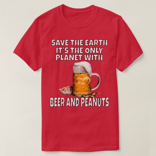 Womens Save The Earth It's The Only Planet With Be T-Shirt (Design Front)