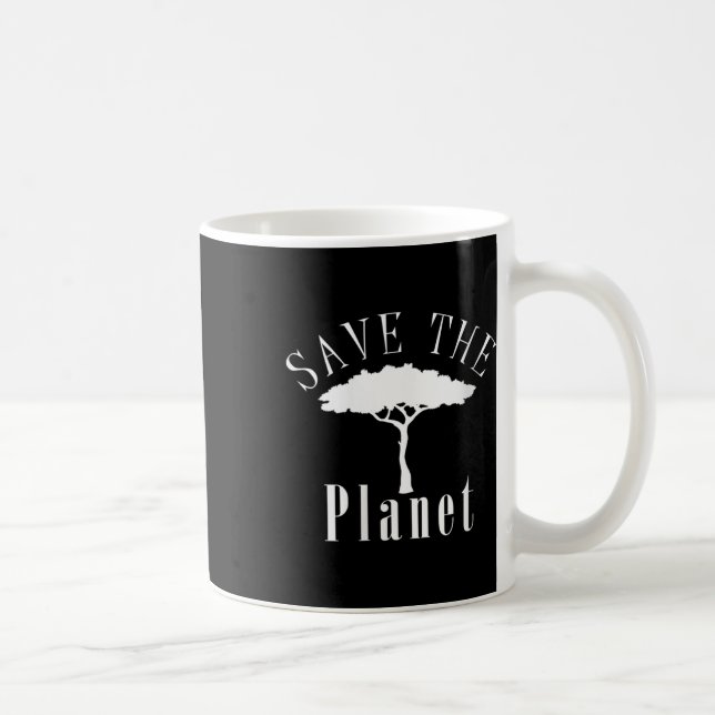 Womens Save The Planet Environmental Protection Coffee Mug (Right)