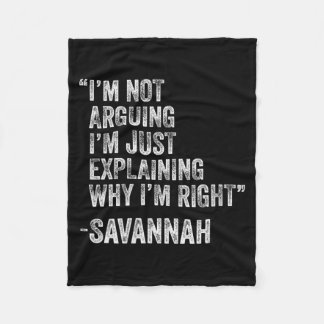 Womens Savh Quote Funny Birthday Custom Name Fleece Blanket