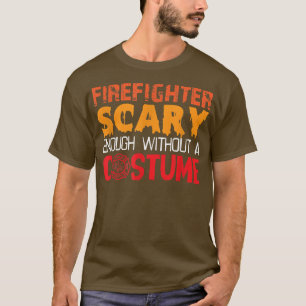 Womens Scary firefighter spooky Halloween witches T-Shirt