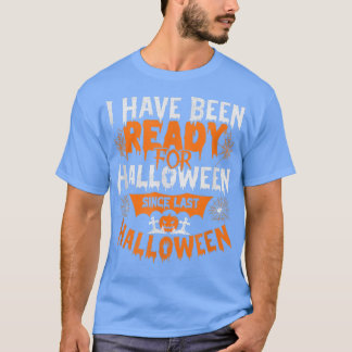 Womens Scary Halloween design broom engraved pumpk T-Shirt