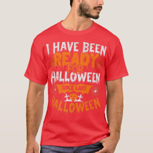 Womens Scary Halloween design broom engraved pumpk T-Shirt