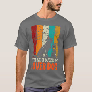 Womens Scary spooky Halloween design lover dog T-S T-Shirt