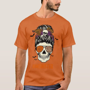 Womens Scary spooky Halloween momster design T-Shirt