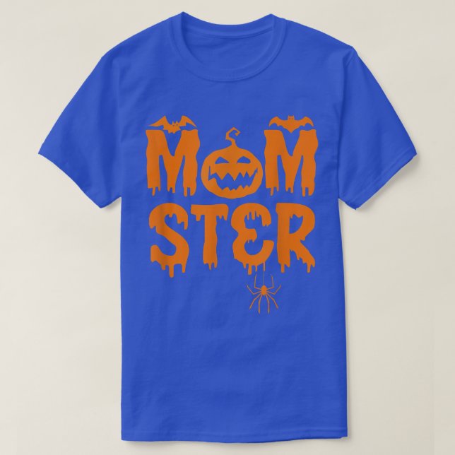 Womens Scary spooky Halloween mum mother monster m T-Shirt (Design Front)