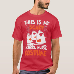 Womens Scary spooky Halloween scary school nurse c T-Shirt