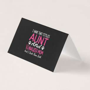 Womens Schnauzer Gifts I Have Two Titles Aunt